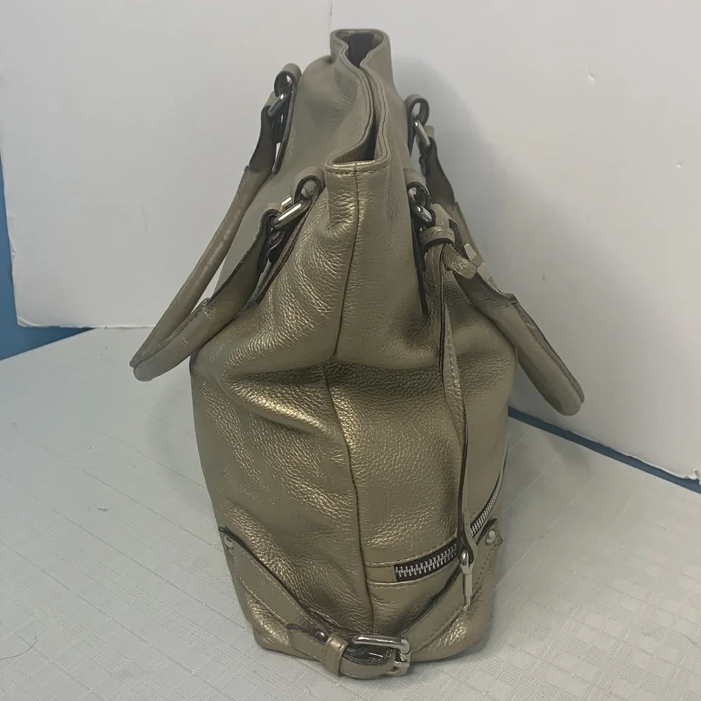 Laura Di Maggio Shiny Soft Geniune Leather Hobo
